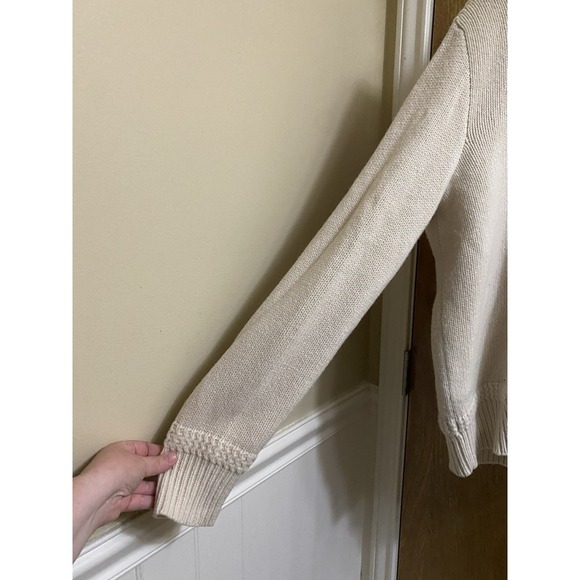 Vintage Polo Ralph Lauren 100% Lambs Wool Sweater Size L Asymmetrical Neck Zip - Picture 2 of 16